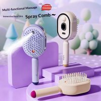 Electric Steam Hair Brush Comb & Mist Function Simultaneously Stronger Ion Technology Less Breakage No Residue for Beautiful Hai