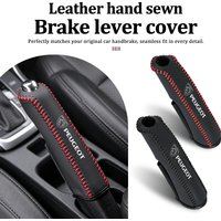 Handbrake Sleeve Leather Hand Brake Cover Car Accessories Interior For Peugeot GTLine 308 508 5008 3008 406 607 RCZ 301 208 GT