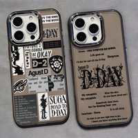 Fashion Sugas D-DAY Hot Phone Case For Samsung Galaxy S25 S24 S23 S22 S21 S20 Note20 FE Ultra Edge Plus 4G 5G Transparent Cover