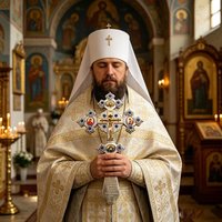 New2026Ornate Gold Tone Pectoral Cross Pendant with Enamel Icons & Crystals for Orthodox Priest Liturgy and Blessing Ceremonies