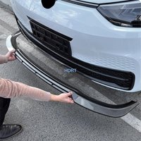 For Volkswagen ID.3 ID 3 ID3 2021 + Car Styling Accessories Exterior Sticker Front Shovel Bumper Lip Trim Spoiler Surround Cover