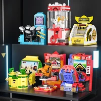 Fashion Video Play Piano Drum Set Shot Counter Assembly Model Children Assembled Building Blocks Toy Gifts Compatible With Lego