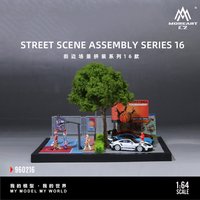 More Art 1:64 the Street Scene Model 16 ,Lighting Parking Lot Diorama For Display&Collection&Gift