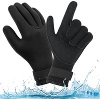 Neoprene Diving Gloves 3mm Women Men Wetsuit Gloves Anti Slip Surfing Glove with Adjustable Wrist Strap for Scuba Diving Snorkel