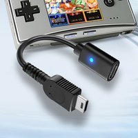 for GBM Charging Cable USB C Male to GBM Convert Cable Adapter for Nintendo Game Boy Micro Power Supply Cord with Instruct Light