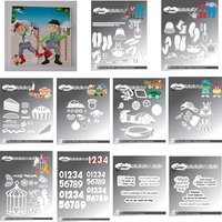 Numbers with Shadow Metal Cutting Dies for Clear Stamps Greeting Card DIY Photo Album Birthday Embossing Scrapbooking Handmade