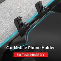 For Tesla Model 3/Y/3+ Liquid Silicone Car Phone Holder Steering Wheel Bracket Without Trace Clip Holder for Modely Juniper 2025