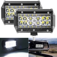 5Inch Quad Row Led Work Light Bar Spot Flood 12V 24V Offroad Atv 4x4 Utv Suv 84W