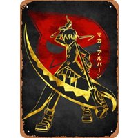 Golden Heroes 2 figure poster metal tin sign Maka Albarn Wall Decor-Aluminum