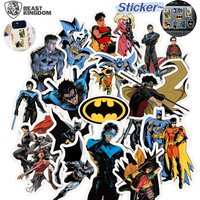 Beast Kingdom Batman Anime Merchandise 2D Cartoon DIY Graffiti Decorative Stickers Stylish and Waterproof Personalized Stickers