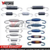 43mm-85mm Motorcycle Exhaust Spring Hooks Stainless Steel Exhaust Front Middle Link Pipe Rotatable Muffler Springs