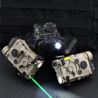 1A-Tactical Nylon EOTEC OGL Red Dot Laser Indicator Blue Green IR PEQ-15 with OGL White Strobe Flashlight for Airsoft Gun Rifle