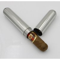 Portable cigar storage 1 tube SS pocket case organizers box for waterproof out door camping