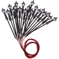 20pcs Model Miniature Street Lights N Scale LEDs Garden Lights 1:150