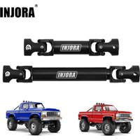 INJORA Hardened Steel Drive Shafts for 1/18 RC Crawler TRX4M High Trail K10 F150(4M-84BK)