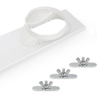 Sliding Track Window Seal Plate Kit Universal Exhaust Hose Sealer for Portable Air Conditioner Easy Install for Home
