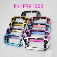 1PC Multi Color For PS Vita 1000 PSV 1000 Plastic Coated Aluminum Shell Metal Brushed Protective Cover Hard Shell Case
