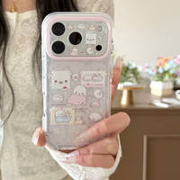 Clear Star Cute Seal Phone Case For iPhone 17 Pro 16 15 14 Pro Max Back Cover Shockproof Kawaii Dolphin Cases 17 Promax Funda