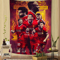 Football Champion Soccer Star Colorful Tapestry Wall Hanging Cheap Hippie Wall Hanging Bohemian Wall Tapestries Mandala Sheets