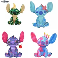 Hot 38cm Cartoon Kawaii Stitch Plush Toys Dolls Colourful Anime Toys Lilo and Stitch Plush Stuffed Toys Birthday Gifts for Kids