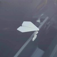 1Pc Drift Paper Airplane Car Ornament Cute Auto Interior Hanging Decor