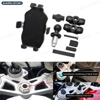 Motorcycle Phone Camera Holder Navigation Grips Bracket Adjustable for Yamaha R1 R6 BMW-S1000RR Honda F5 CBR650F