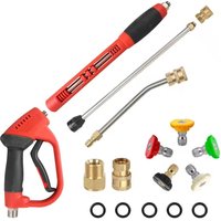 High Pressure Washer Gun Water Spray Gun With Extension Wands For Car Wash