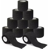 5/10/20pcs Black Tattoo Elastic Bandage Wrap Tattoo Pen Nonwoven Waterproof Self Adhesive Finger Protection Tattoo Accessories