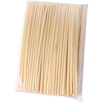 100Pcs 20cm Wheat Drinking Straws Eco-Friendly Natural Environmentally Straws Durable Portable Degradable Straws Bar