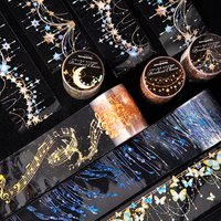 Journal GO 5x200cm Romantic Starlight PET Tape Sticker DIY Scrapbook Diary Album Planner Aesthetic Journaling Card diy Supplies