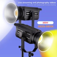 LATZZ 300W LED Video Light 2800k-6800k 220V Photography Light APP Control Studio Photo Lamp Camera Light for Live Broadcast