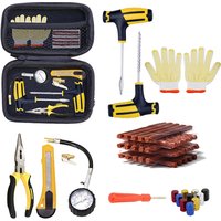 Car Tire Repair Kit Puncture Plug Tools Tyre Puncture Emergency for Tire Strips Stirring Glue Repair Tool Kit Car Accessories
