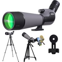 25-75x80 New Version Spotting Scope for Target Shooting Long Range HD Scope with Tripod Phone Adapter for Bird Watching Wildlife