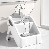 J15U Kleinkind-Tritthocker, Kinder-Tritthocker, faltbarer Baby-Leiterhocker, Helfer, 2 Stufenhocker für Badezimmer und