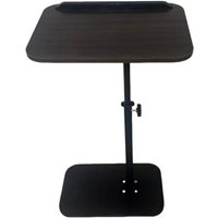 Portable Steel And Wood Computer Desk Adjustable Height Book Shelf Foldable Sofa Side Table