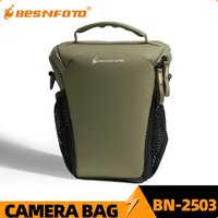 Besnfoto Waterproof Photography Backpack for Mirrorless DSLR and GoPro - Compact Lightweight Crossbody Shoulder Fanny Pack Case