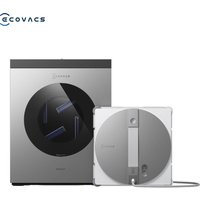ECOVACS WINBOT W3 OMNI Window Cleaning Robot with Multifunctional Station Automatic Cleaning of Mop Pads, Intelligent Cleaning