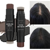 Dual-End Root Touch Up Stick,Instant Coverage for Hair Roots,2 in 1 Waterproof Hairline Enhancer Concealer Gray Hair Color Stick