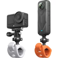 360 Rotation Action Camera Holder Quick Release Anti-Shake Silicone Elastic Mount for GoPro DJI Action Insta360 Bike Moto