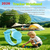 Tracking Wristband – Global 1-Click Location, 180-Day Battery, No Fee/SIM/Charge, iOS & Android, History Precise Location Gifts