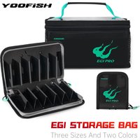 YOOFISH Fishing Bag Octopus Egi Bag Squid Jig Storage Box 6/12/40 Pcs Hard Lure Bag Freshwater Seawater Fishing Tackle Bag Box