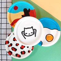 Round Coaster Silicone Mold DIY Handmade Oval Shape Plaster Cement Epoxy Resin Storage Tray Casting Molds Home Decor Supplies