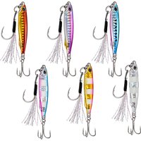 JIGGING PRO Drag Metal Cast Metal Jig 20g 40g Luminous Long Cast Shore Jigging Saltwater Lure for Sea Bass
