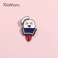 Science Comedy Action Fiction Animation Enamel Pin Custom Adventure Movies Ghost Invasion Brooches Lapel Badges Jewelry Kid Gift