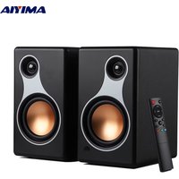 AIYIMA S500 Classic Bookshelf Speaker Bluetooth Wireless 120W Hifi Active Speakers For Home Computer Game Coaxial Optical RCA