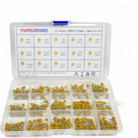 450 pieces of ceramic capacitor combination kit, suitable for guitar capacitors with 15 values and 10Pf-10uf, CT4 multi-layer i