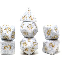 7pcs Set Stone Style Dice, Board Game Dice, Polyhedral Table Game Dice Role-Playing RPG Dice, Games and Hobbies