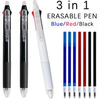 Creative 3 in 1 Multicolor Pen 0.5mm Erasable Gel Pen Set Magic Ink 3 Colors Refills Washable Handle Office School Stationery