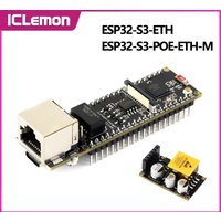 Waveshare ESP32-S3-ETH ESP32-S3 Ethernet Development Board Supports PoE Dual-Core 240MHz Wi-Fi and Bluetooth ESP32-S3-POE-ETH-M