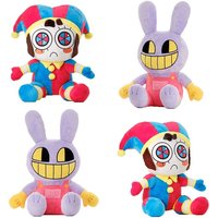 The Amazing Digital Circus Plush Clown Ragatha Pomni Cartoon Jax Doll Joker Plush Soft Stuffed Sofa Decorate Christmas Gift Toy